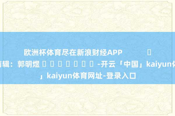 欧洲杯体育尽在新浪财经APP            						包袱剪辑：郭明煜 							-开云「中国」kaiyun体育网址-登录入口