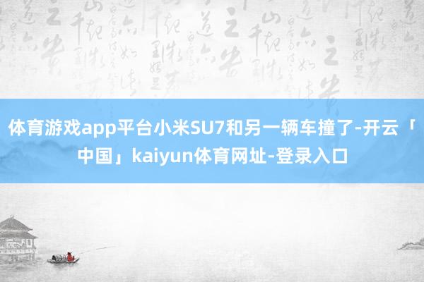 体育游戏app平台小米SU7和另一辆车撞了-开云「中国」kaiyun体育网址-登录入口