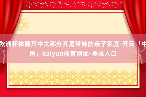 欧洲杯体育其中大部分齐是带娃的亲子家庭-开云「中国」kaiyun体育网址-登录入口