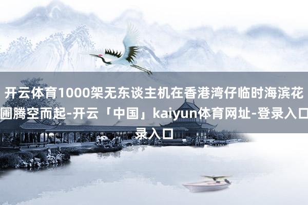 开云体育1000架无东谈主机在香港湾仔临时海滨花圃腾空而起-开云「中国」kaiyun体育网址-登录入口
