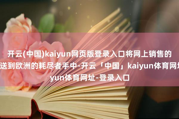 开云(中国)kaiyun网页版登录入口将网上销售的商品径直派送到欧洲的耗尽者手中-开云「中国」kaiyun体育网址-登录入口