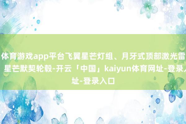 体育游戏app平台飞翼星芒灯组、月牙式顶部激光雷达、星芒默契轮毂-开云「中国」kaiyun体育网址-登录入口