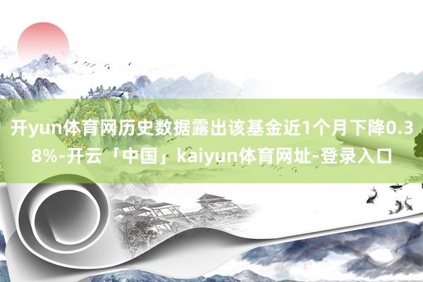 开yun体育网历史数据露出该基金近1个月下降0.38%-开云「中国」kaiyun体育网址-登录入口