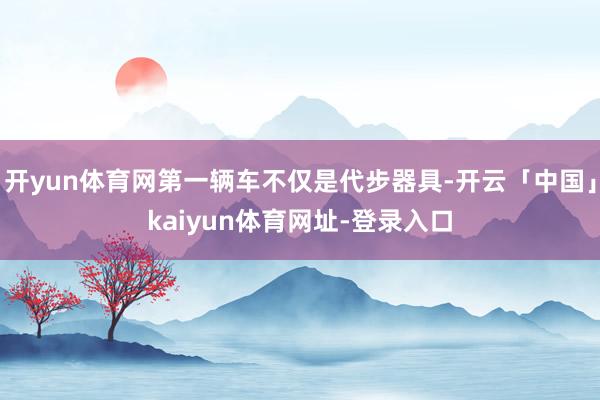 开yun体育网第一辆车不仅是代步器具-开云「中国」kaiyun体育网址-登录入口