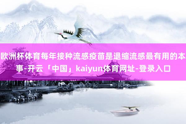 欧洲杯体育每年接种流感疫苗是退缩流感最有用的本事-开云「中国」kaiyun体育网址-登录入口