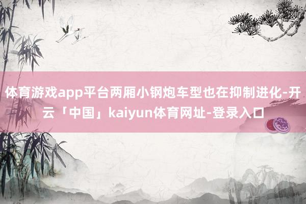 体育游戏app平台两厢小钢炮车型也在抑制进化-开云「中国」kaiyun体育网址-登录入口