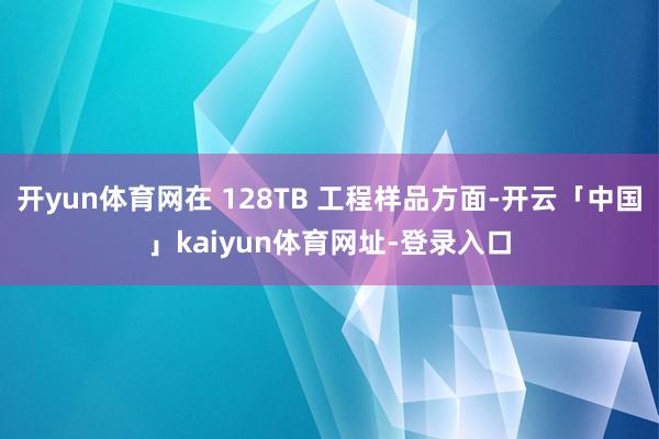 开yun体育网在 128TB 工程样品方面-开云「中国」kaiyun体育网址-登录入口